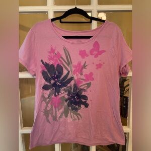 Hanes Floral Print Shirt